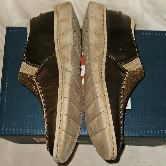 Tony Lama Brown Slip-On Loafers - Picture 3 of 6